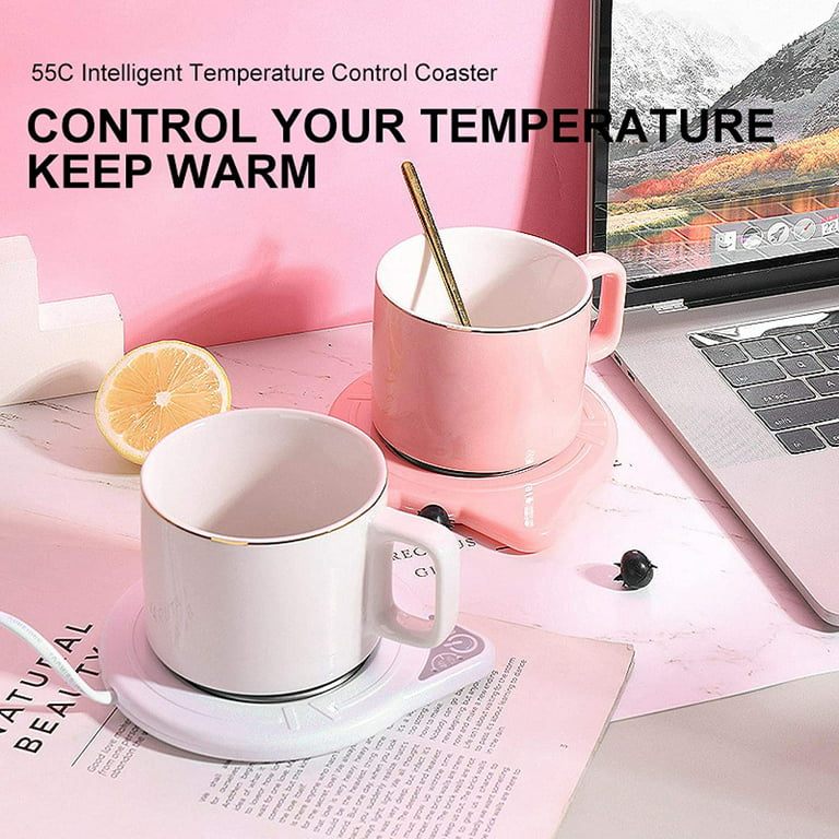 LAMONKE Coffee Mug Warmer, Electric Cup Warmer for Desk Office Home Use,  Mug Warmer with 2 Settings, 8-Hours Auto Shut Off, Warmer Heating Plate