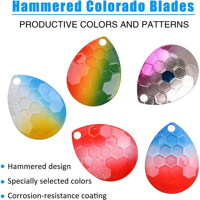 Custom Painted Colorado Blades - Multiple Colors - Count Varies by Color -  Great for Making Your Own Lures! - #BLCP
