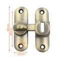 thumbnail image 6 of Xinyolin Barn Door Lock 90/180 Degree Flip Sliding Door Latch Punch Free Simple Installation Heavy-Duty Bar Gate Latch Safety Slide Door Lock, 6 of 8