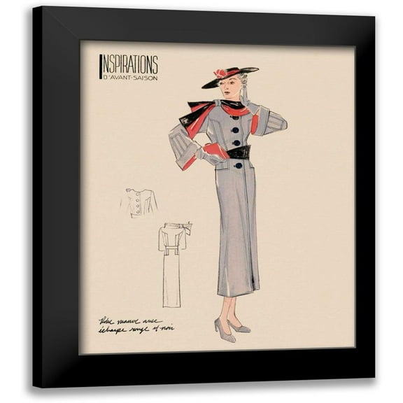 Berman, Susan 12x14 Black Modern Framed Museum Art Print Titled - Inspirations IV