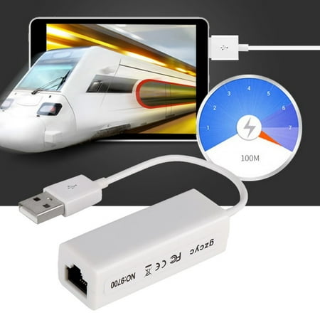 USB Ethernet Adapter USB to RJ45 LAN Network Card for Windows 10 8 8.1 7 XP Mac OS under v10.4 Laptop PC