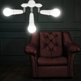 thumbnail image 3 of Kuymtek Base de lámpara ajustable E27 Enchufe Adaptador de soporte de zócalo de luz giratoria (3 cabezales) Kuymtek Iluminación del hogar multifuncional, 3 of 6
