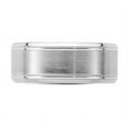 thumbnail image 3 of Mens Brushed Sterling Silver Band Ring 6mm, 3 of 4