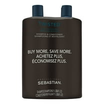 Sebastian Twisted Elastic Cleanser Shampoo and Conditioner Liter Duo for Curls 2 x 33.8 oz