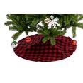 thumbnail image 2 of Falda para árbol de Navidad Joiedomi Buffalo Plaid 36 pulgadas rojo/negro, 2 of 5