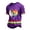 Purple, variant on Mens Love Is Love Rainbow Heart Pride Graphic T-Shirt Short Sleeve Casual Shirt for Equality Events Everyday Street Wear