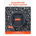 thumbnail image 3 of KFFKFF RV Leveling Pads, 4-Pack Rubber Trailer Jack Pads, Each with 5000 lbs Capacity, Jack Stabilizer Pad with Large Surface Area, Suitable for 5.5" Square Jack Feet, 3 of 9