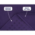 thumbnail image 4 of American Soft Linen, Slip Reducer Bath Rug, 100% Cotton 20x34 inches, Soft Absorbent Bath Mat Rugs, Purple, 4 of 7