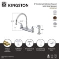 thumbnail image 5 of Kingston FB795EFLSP Centurion Two-Handle 4-Hole 8" Centerset Kitchen Faucet with Side Sprayer in Oil Rubbed Bronze, 5 of 5