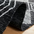 thumbnail image 5 of SAFAVIEH Kilim Elouise Diamond Polyester Area Rug, Black/Ivory, 6' x 6' Square, 5 of 10