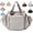Champagne Purple, variant on Tote Bag, Multi-Function Tote Bag with 15 Pockets, Large Capacity Nylon Backpack Shoulder Bag for Travel, Shopping(Champagne Purple)