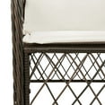 thumbnail image 3 of vidaXL 9 Piece Garden Dining Set with Cushions Brown Poly Rattan, 3 of 5