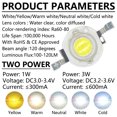 thumbnail image 4 of 50pcs 1W 3W High Power LED Light-Emitting Diode LEDs Chip SMD White Yellow Warm/Neutral/Cold white For SpotLight Downlight Lamp, 4 of 5