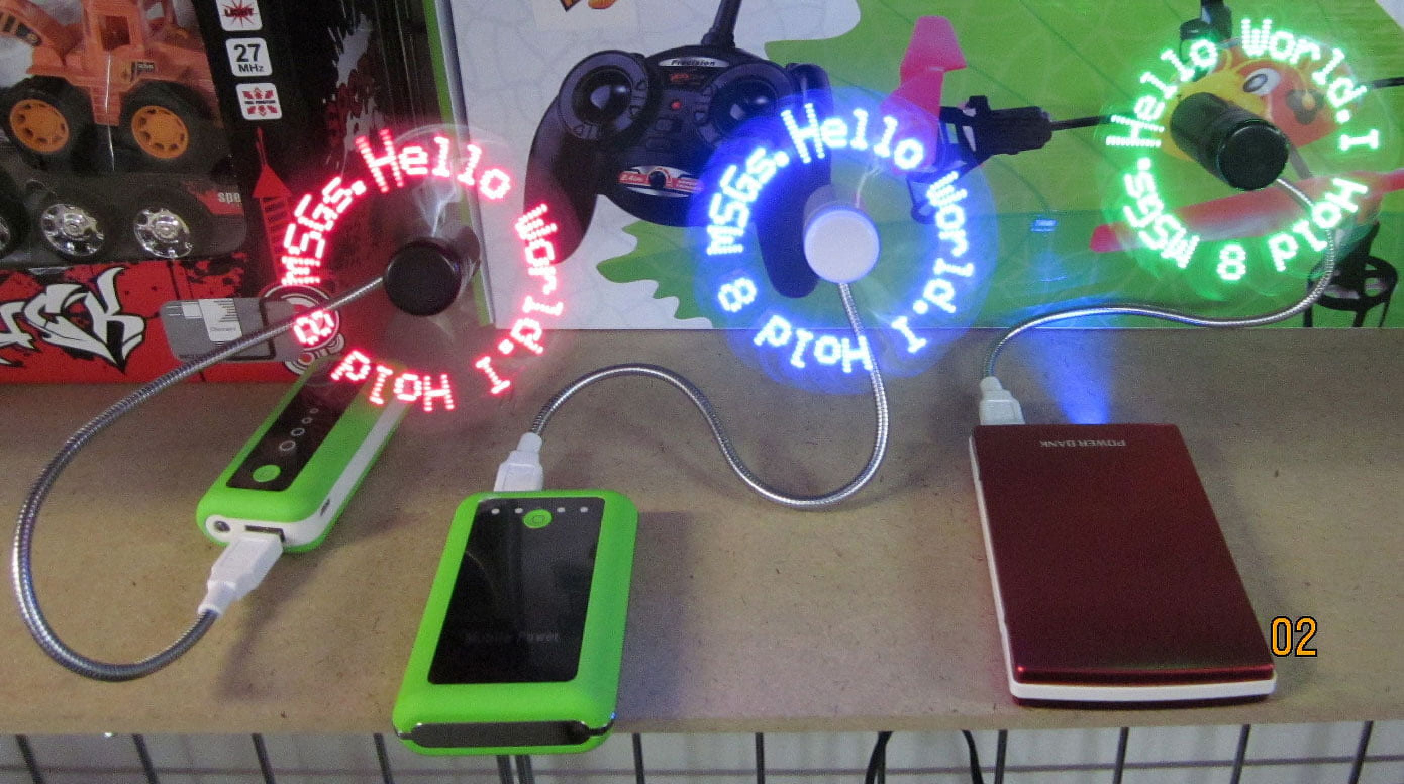 Bisontec LED Fan (Green)