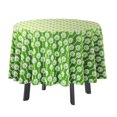 thumbnail image 1 of Vargottam Indoor/OutdoorRoundTablecloth 58 InchRoundTablecloth Waterproof PatioTableCloths,Spring/SummerTableCovers For Backyard CircularTable/Bbqs/Picnic -Light Green, 1 of 8