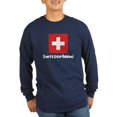 thumbnail image 1 of CafePress - Swiss Flag Long Sleeve T-Shirt - Long Sleeve Dark T-Shirt, 1 of 1