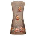 thumbnail image 5 of Fankiway Robe Débardeur Décontractée d'Été Imprimée Florale Sans Manches Robe de Plage Grande Taille, 5 of 5
