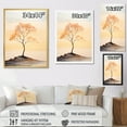 thumbnail image 4 of Designart "Beautiful Beige Solitude In Silhouetted Desert" Minimalism Floater Framed Canvas Art Print, 4 of 5