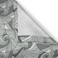 thumbnail image 5 of Ambesonne Geometric Grommet Curtain, Doodle Circle Stripes, 50" x 84", Grey and Pale Grey, 5 of 6