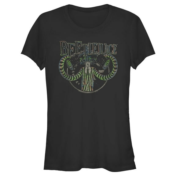 Junior's Beetlejuice Carnival Monster Graphic T-Shirt