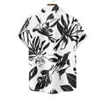 thumbnail image 4 of cllios Button Down Shirt Men's Short Sleeve Hawaiian Shirts Summer Beach Resort Tshirts Holiday Aloha Party Tops Loose Fit Lapel Vacation Shirts, 4 of 4