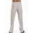 thumbnail image 3 of Bohio Men's Casual Summer 100% Linen Drawstring Pants with Pockets in (6) Colors - MLP19, 3 of 6