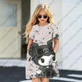 thumbnail image 1 of Robe d'Été Mode Dessin Animé Hello Kitty & Friends Imprimée Robes Femmes Filles Manches Courtes Robe Princesse Vêtements Filles Aguichant Été, 1 of 6