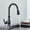 Matte Black, variant on Kitchen Faucet with Pull Down Sprayer Brass Kitchen Sink Faucet with 2-Spray Mode Single Handle High Arc Modern Tap for Kitchen, RV, Bar,Matte black