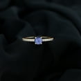 thumbnail image 3 of Rosec Jewels Natural Tanzanite Promise Ring with Diamond - December Birthstone Ring - AAA Quality - Ready to Gift for Valentines, 14K Yellow Gold, US 11.00, 3 of 7