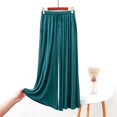 thumbnail image 2 of ZQUUVOU Women's Baggy Pants Plus Size High Waist Drawstring Wide Leg Pants Loose Lounge Wear Outdoor Home Pants Olive Green, 2 of 5