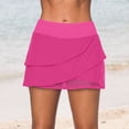 thumbnail image 2 of SWSMCLT Women's Swim Shorts High Waisted Summer Layered Swimsuit Bathing Suit Beach Slimming Board Shorts Rose 4-6, 2 of 4
