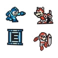 thumbnail image 1 of Juego de alfileres esmaltados coleccionables Mega Man con 4 alfileres, oficial de Capcom, 1 of 7