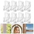 thumbnail image 3 of Mirror Clips Hanging Hanger Door Kit Picture Hangers Frameless Retainer Wall Clear Mount, 3 of 8