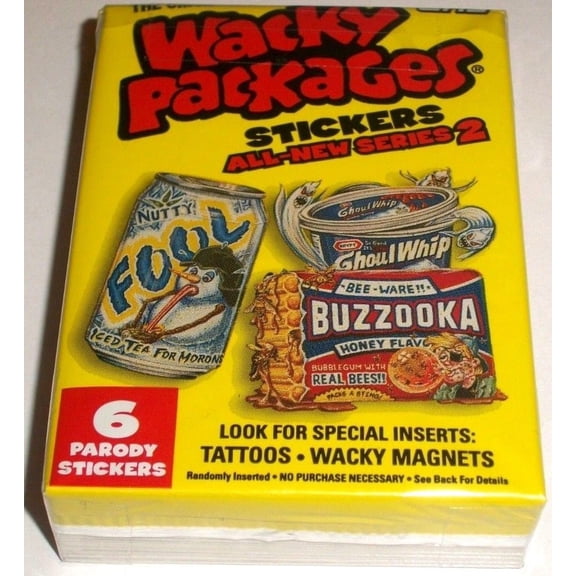 2005 Wacky Packages All New Series 2 Complete 55 Sticker Set