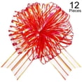 thumbnail image 1 of 12 Pcs Pull Bow Large Organza Pull Bow Gift Wrap Pull Bow With Ribbon For Wedding Gift Baskets, 6 Inches Diameter, 1 of 7