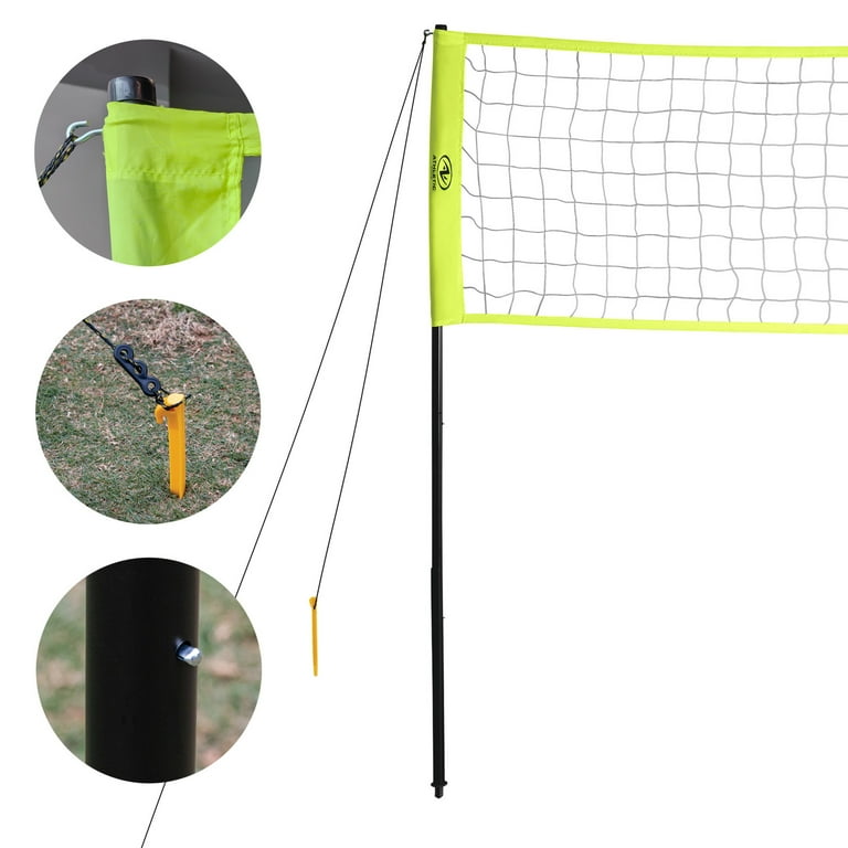 Athletic Works Volleyball and Net Set with Pump