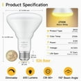 thumbnail image 2 of SHINESTAR Can Light Bulbs, Warm White 2700K, BR30 LED Recessed Lights for Ceiling, 65W Equivalent, Dimmable, 6-Pack, 2 of 9