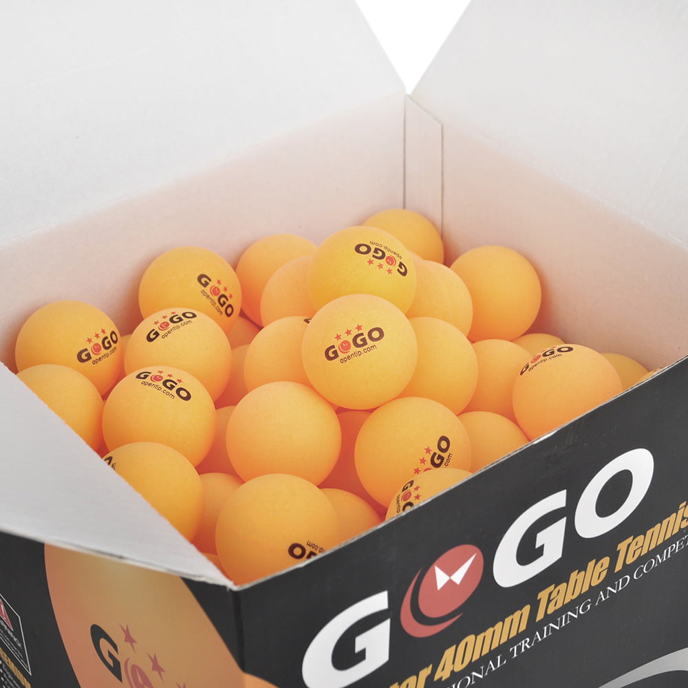 GOGO Pack of 144 Table Tennis Balls 40mm Ping Pong Balls Beer Pong Balls-Orange 