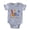 Heather Grey, variant on CafePress - Safari 1St Birthday - Cute Infant Baby Football Bodysuit