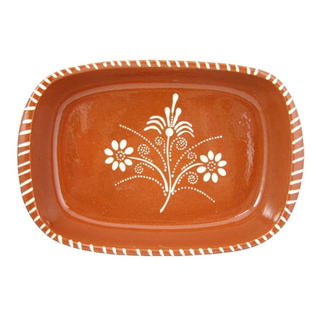 Traditional Portuguese Hand Painted Vintage Clay Terracotta Cooking