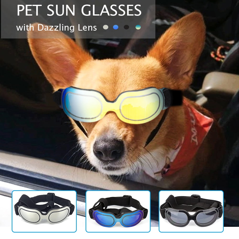 Pet Sun Glasses Pet Goggles Waterproof Windproof Dazzling Lens Eye