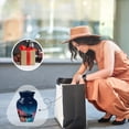 thumbnail image 5 of JAGASY Yacht Memorial Urn for Ashes Adult Male, Blue Small Urns for Ashes Keepsake, City Lights Decorative Urns for Husband, Sea Water Handcrafted Cremation Urn for Wife, (3 Inch), 5 of 7