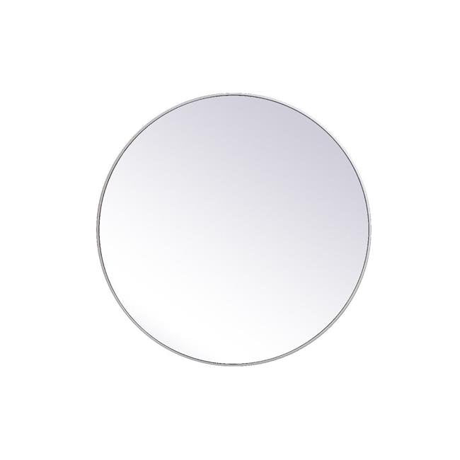 Elegant Decor MR4845S 45 in. Metal Frame Round Mirror, Silver