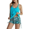 thumbnail image 2 of QIPOPIQ Womens Tankini Swimsuits Two-piece Swimsuit Swimming Top With Shorts Loose Swimsuit Bathing Suits Summer Clearance, 2 of 9