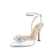 thumbnail image 1 of Zapatos de Tacón con Tiras y Pedrería Destiny Blancos para Mujer DREAM PAIRS, 1 of 8