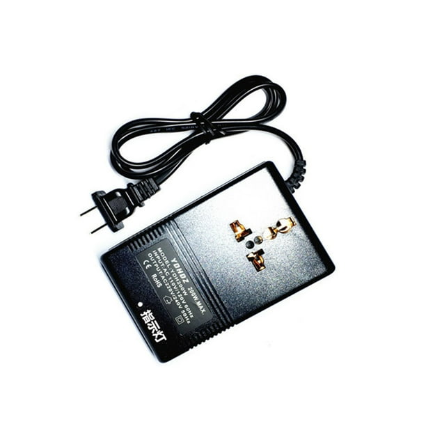 Transformador convertidor de voltaje de 200 W 110 V a 220 V Conector adaptador de enchufe portátil de EE. UU. Advancent EL4356-00B