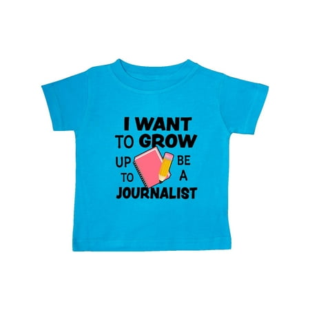 

Inktastic I Want To Grow Up To Be A Journalist Gift Baby Boy or Baby Girl T-Shirt