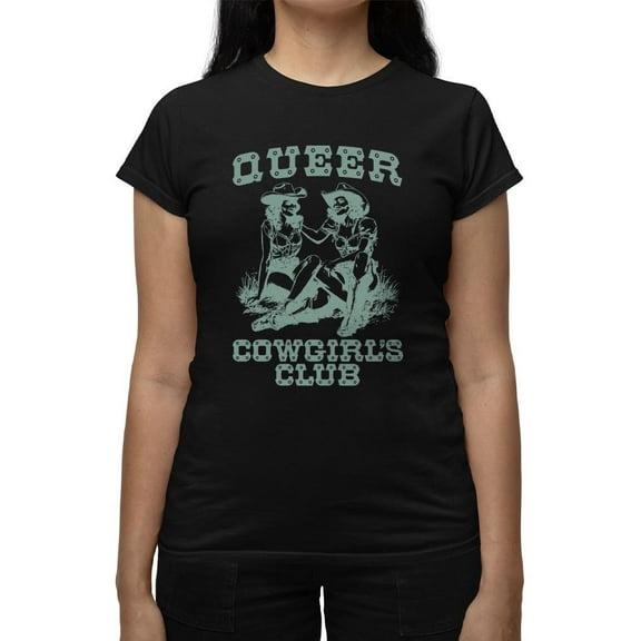 Queer Cowgirl Pride Western Tee T-shirt Women's