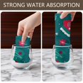 thumbnail image 6 of 6 Pcs Funny Kitchen Towels,Dark Green Christmas Tree and House Pattern Microfiber Dish Towels,Kitchen Tea Towels,Kitchen Towel Set (18" X 26"), 6 of 7