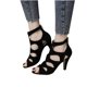 thumbnail image 4 of Zapatos de mujer Moda Minimalista Patrón de serpiente Empalme Ahueca hacia fuera Tacones altos Sandalias romanas Wmkox8yii  hfjk1399, 4 of 8